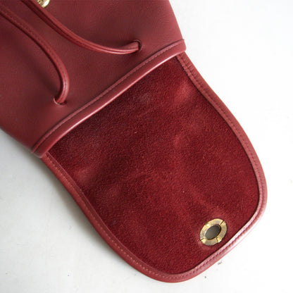 OLD COACH Red Leather Backpack 9960 Size ONE SIZE