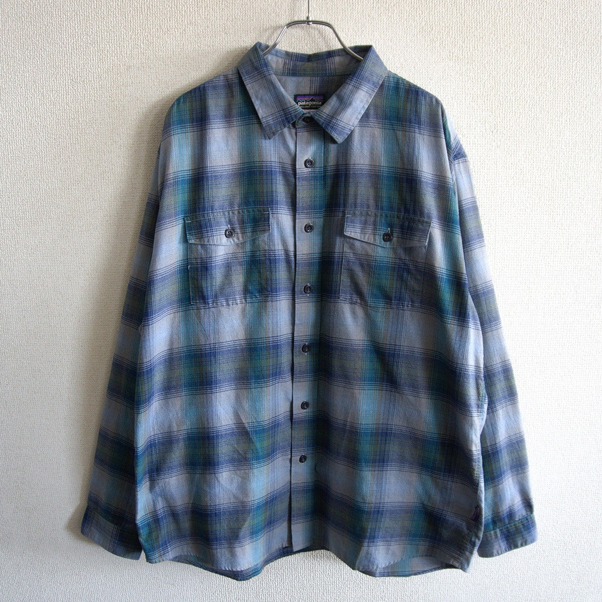 PATAGONIA 53856FA14 Check Long Sleeve Shirt Size L