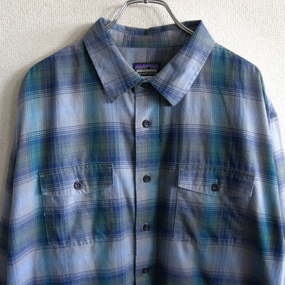 PATAGONIA 53856FA14 Check Long Sleeve Shirt Size L