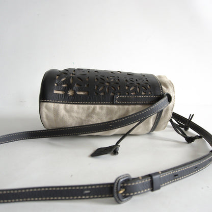 GENTEN Cutwork Leather Shoulder Bag Size ONE SIZE
