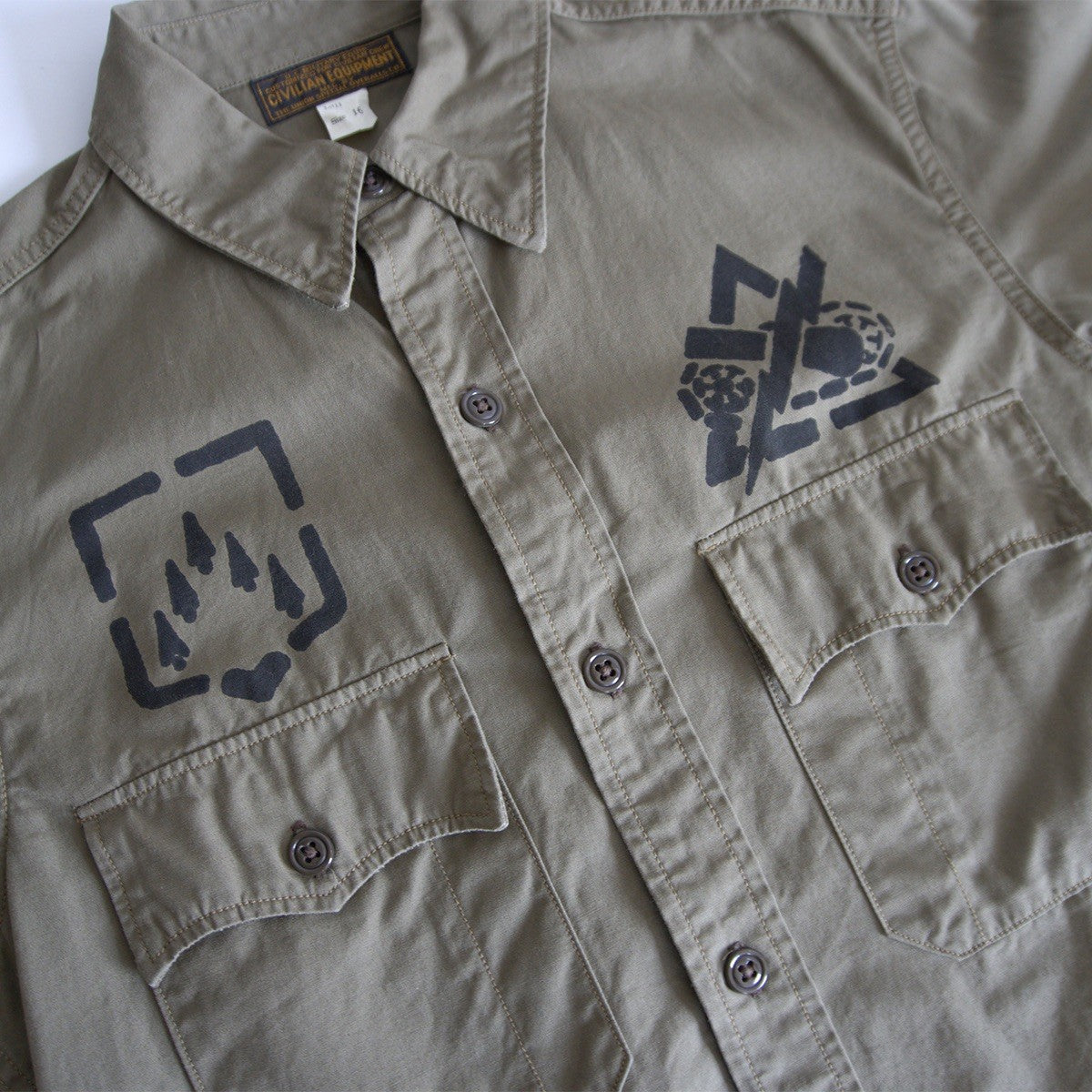 FREEWHEELERS UNION SPECIAL OVERALLS Officer Shirt Size 16