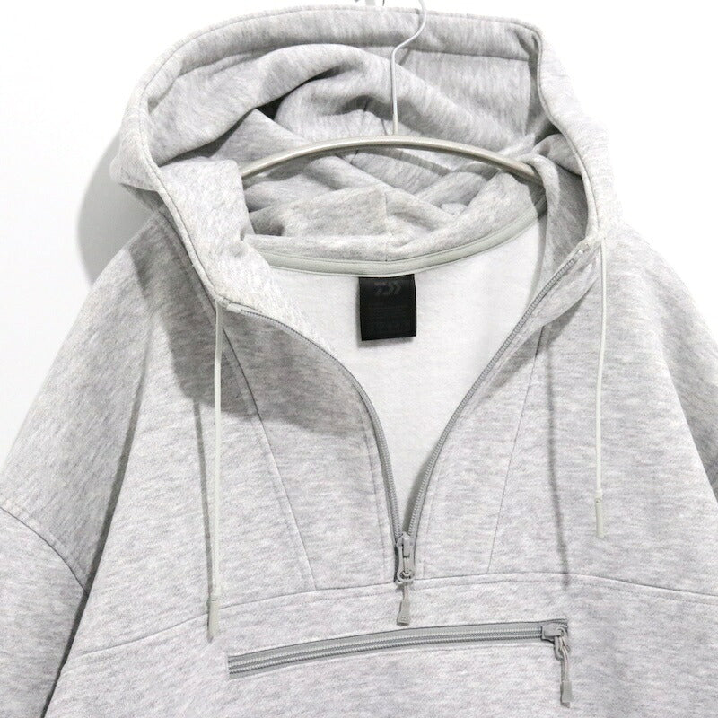 DAIWA PIER39 Tech Sweat Anorak Hoodie Gray Size M