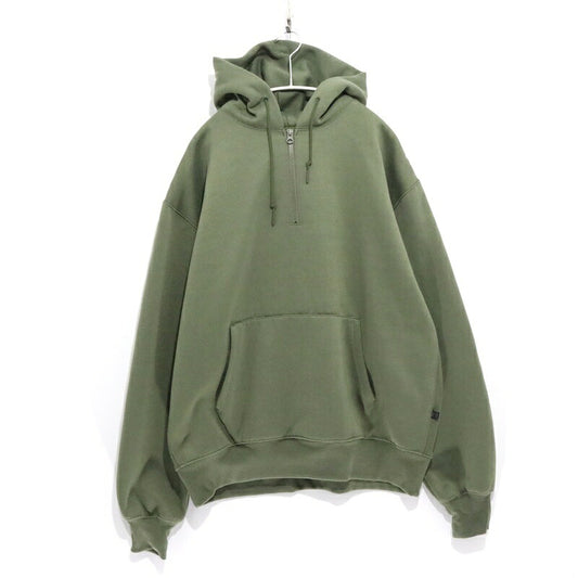 DAIWA PIER39 Tech Half Zip Sweatshirt Olive Green Size M