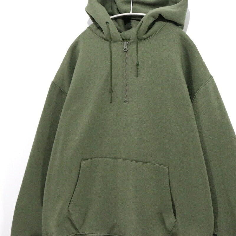 DAIWA PIER39 Tech Half Zip Sweatshirt Olive Green Size M