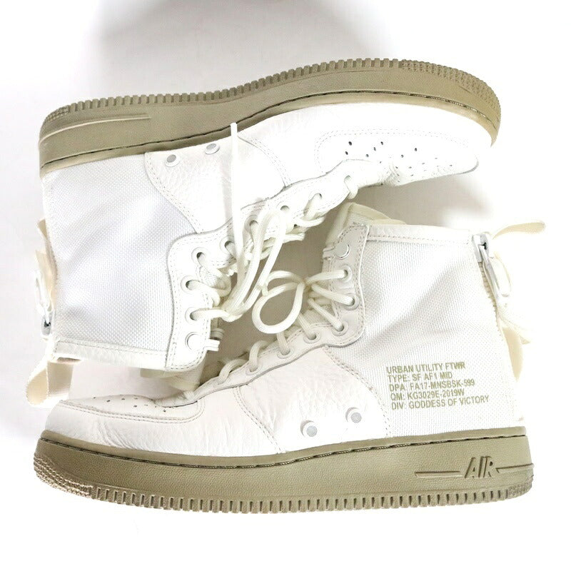 NIKE SF-AF1 Mid "Ivory/Neutral Olive" Sneakers Size 26.5cm
