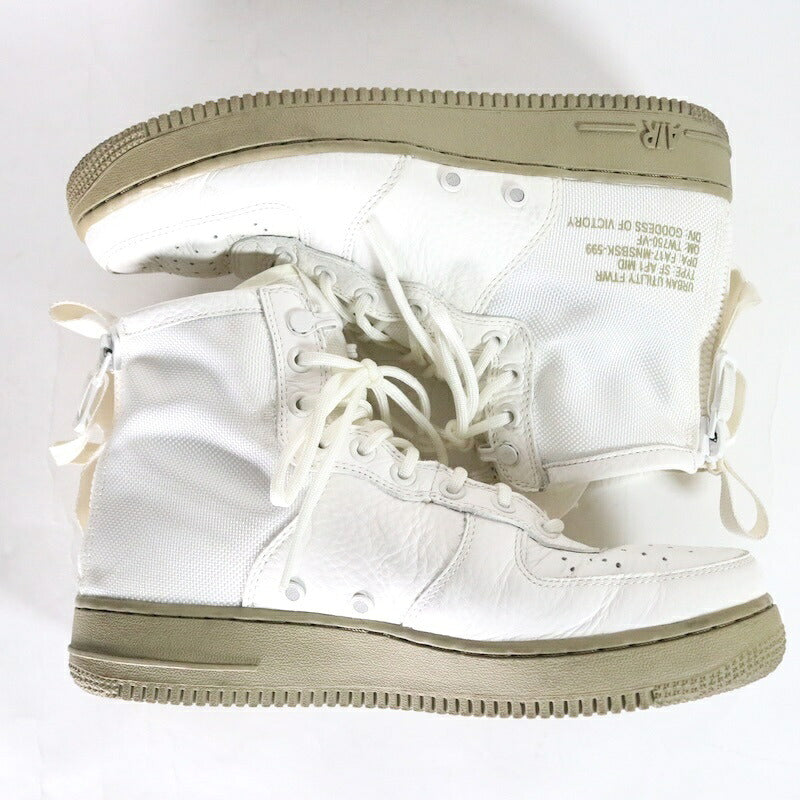 NIKE SF-AF1 Mid "Ivory/Neutral Olive" Sneakers Size 26.5cm