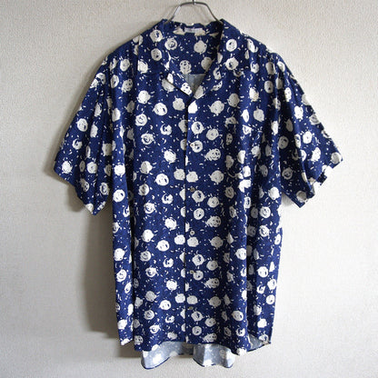 Y's for men All-Over Print Open Collar Rayon Shirt Size XL
