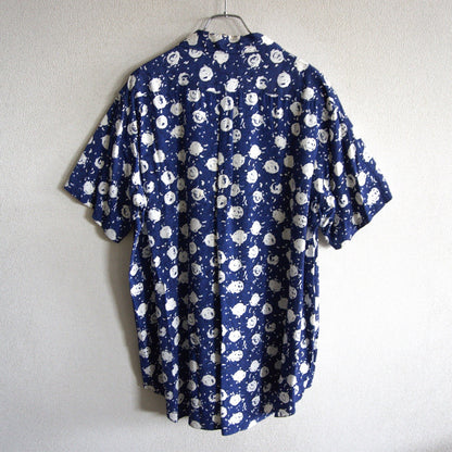 Y's for men All-Over Print Open Collar Rayon Shirt Size XL