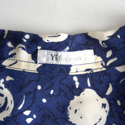Y's for men All-Over Print Open Collar Rayon Shirt Size XL