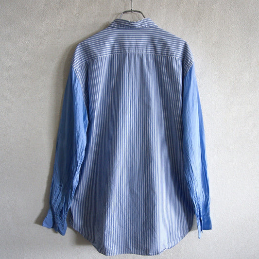 COMME des GARCONS HOMME 00s Stripe Panel Sleeve Shirt Size L
