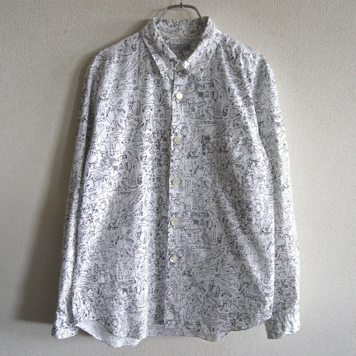 COMME des GARCONS HOMME 00s All-Over Print Shirt Size L