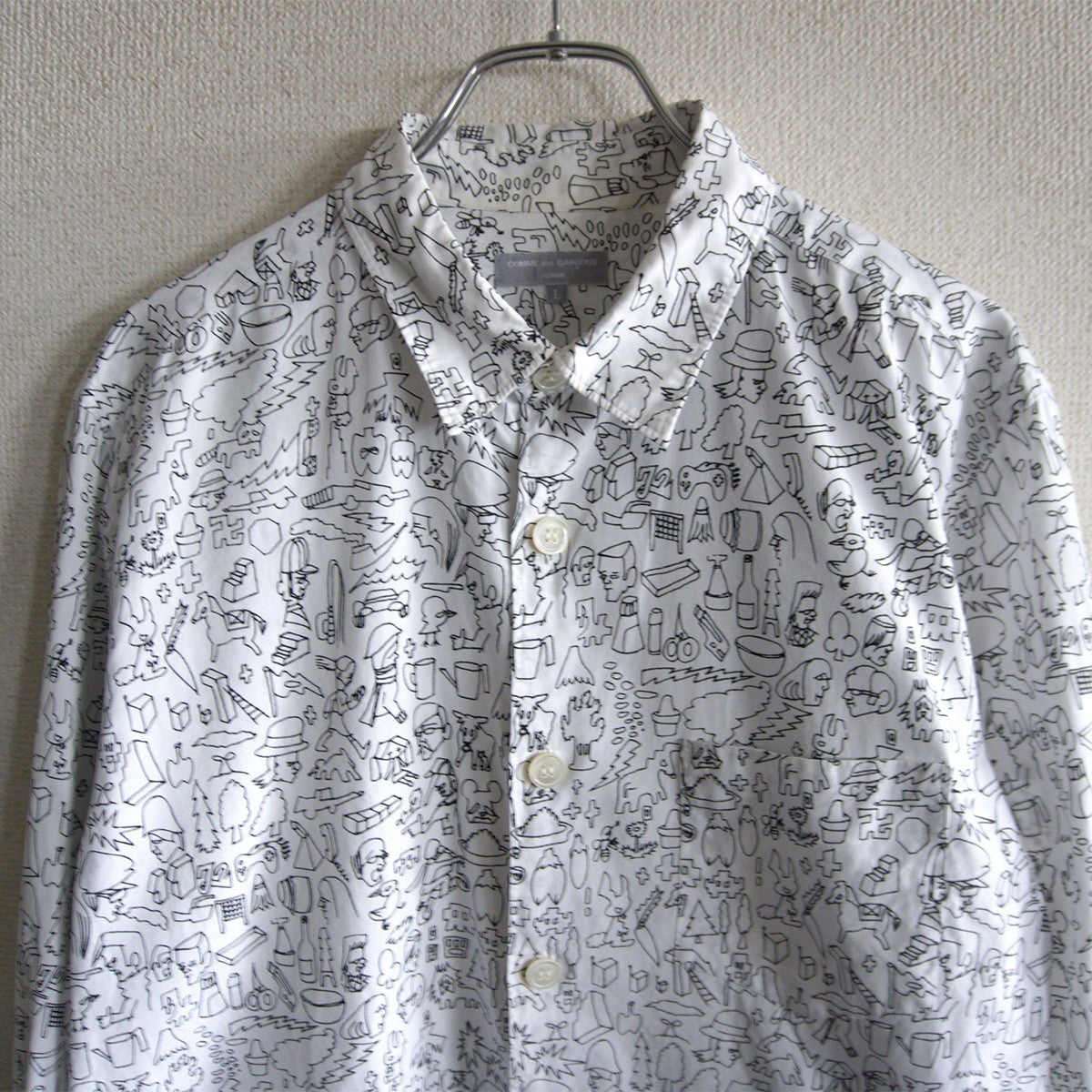 COMME des GARCONS HOMME 00s All-Over Print Shirt Size L