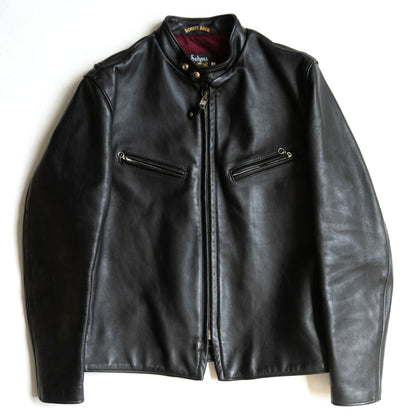 SCHOTT 641XX Single Rider Leather Jacket Black Size 42