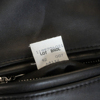 SCHOTT 641XX Single Rider Leather Jacket Black Size 42