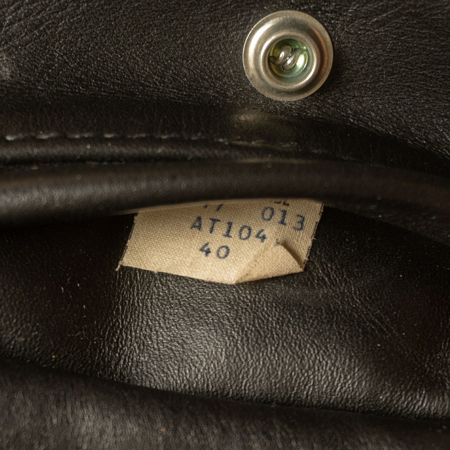 SCHOTT AT104 Policeman Leather Jacket Size 40