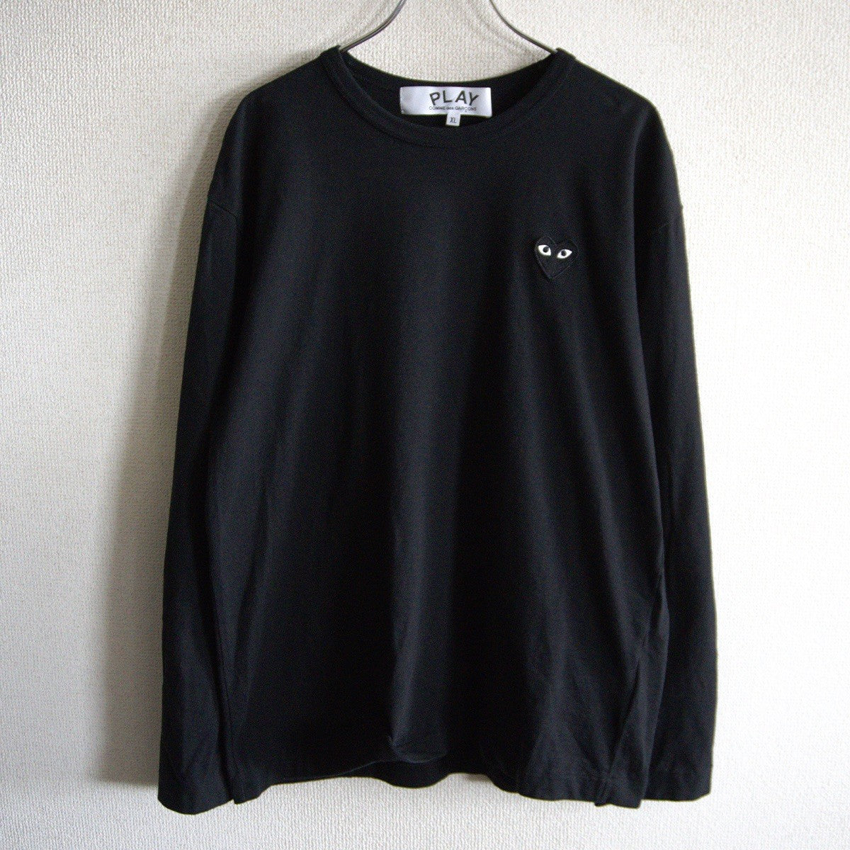 PLAY COMME des GARCONS Heart Print T-Shirt Black Size XL