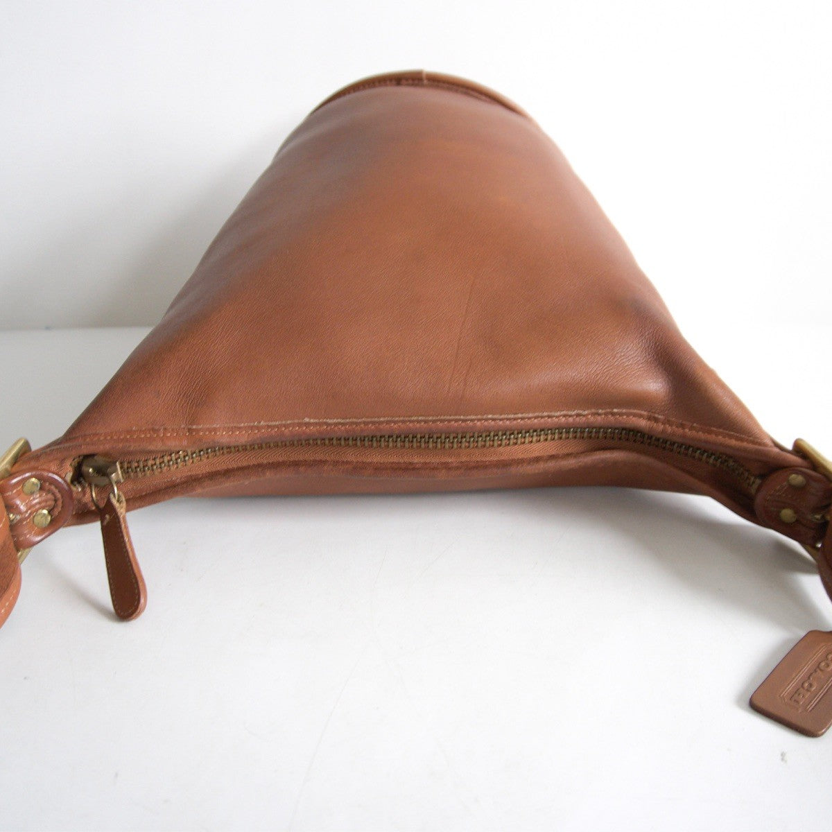 OLD COACH Brown Bucket Leather Shoulder Bag Size ONE SIZE