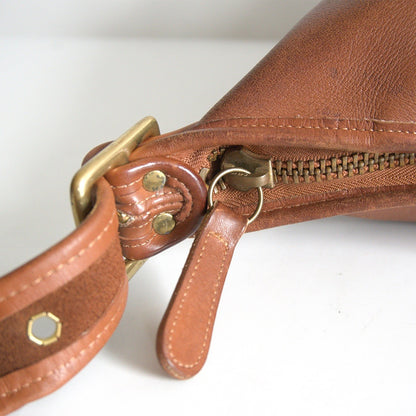 OLD COACH Brown Bucket Leather Shoulder Bag Size ONE SIZE