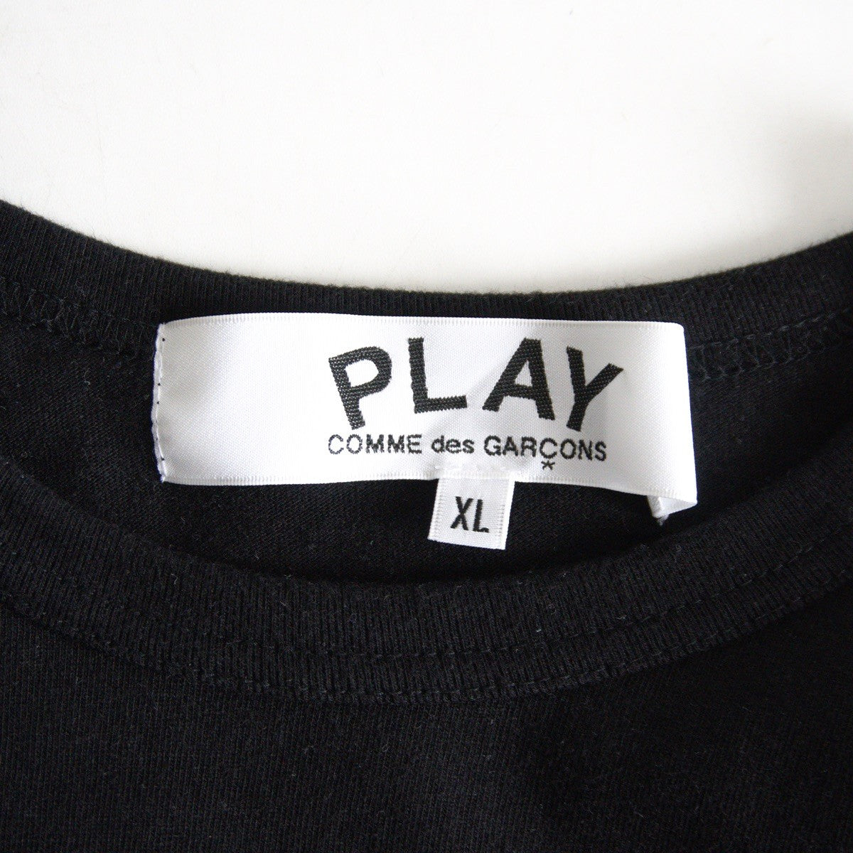 PLAY COMME des GARCONS Heart Print T-Shirt Black Size XL