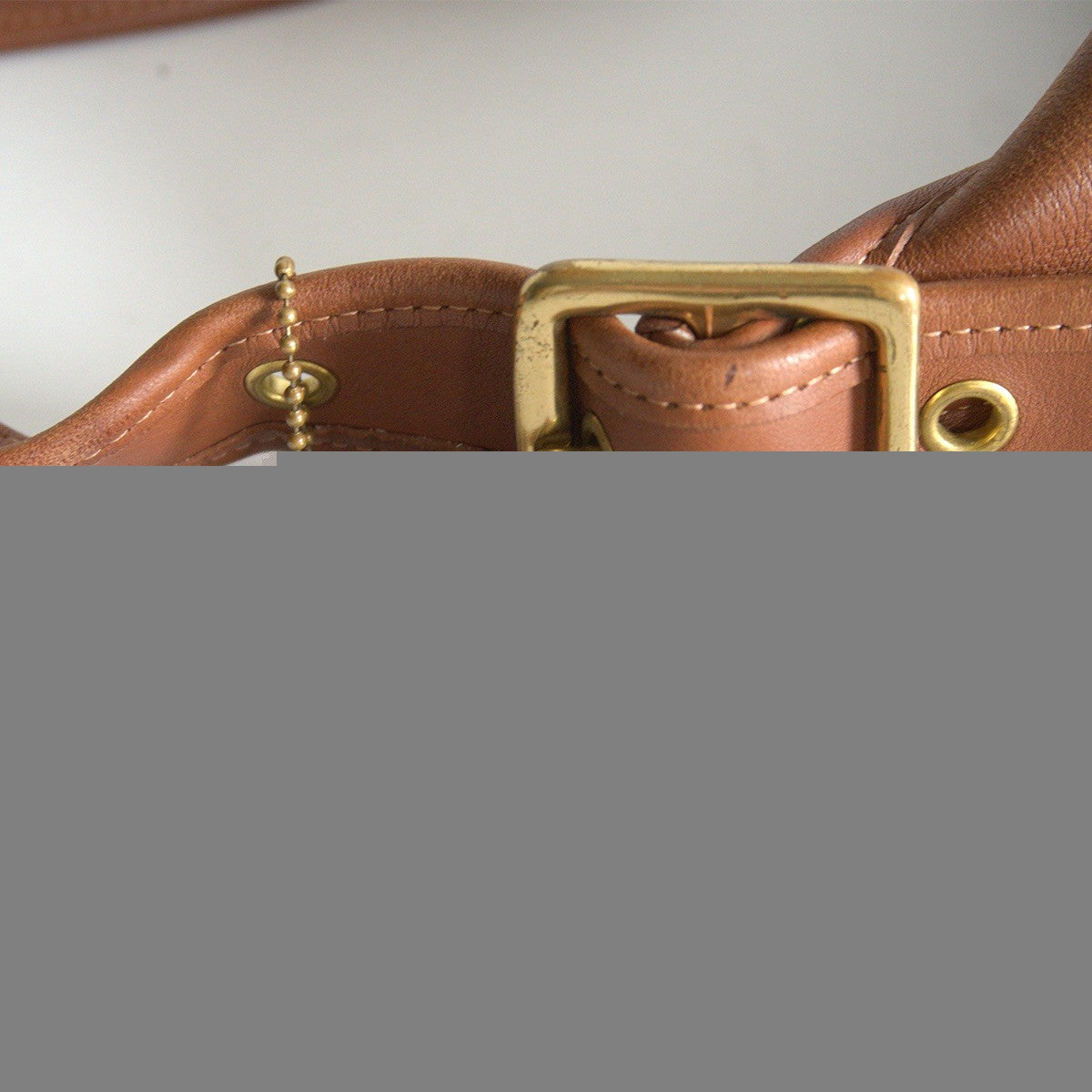 OLD COACH Brown Bucket Leather Shoulder Bag Size ONE SIZE