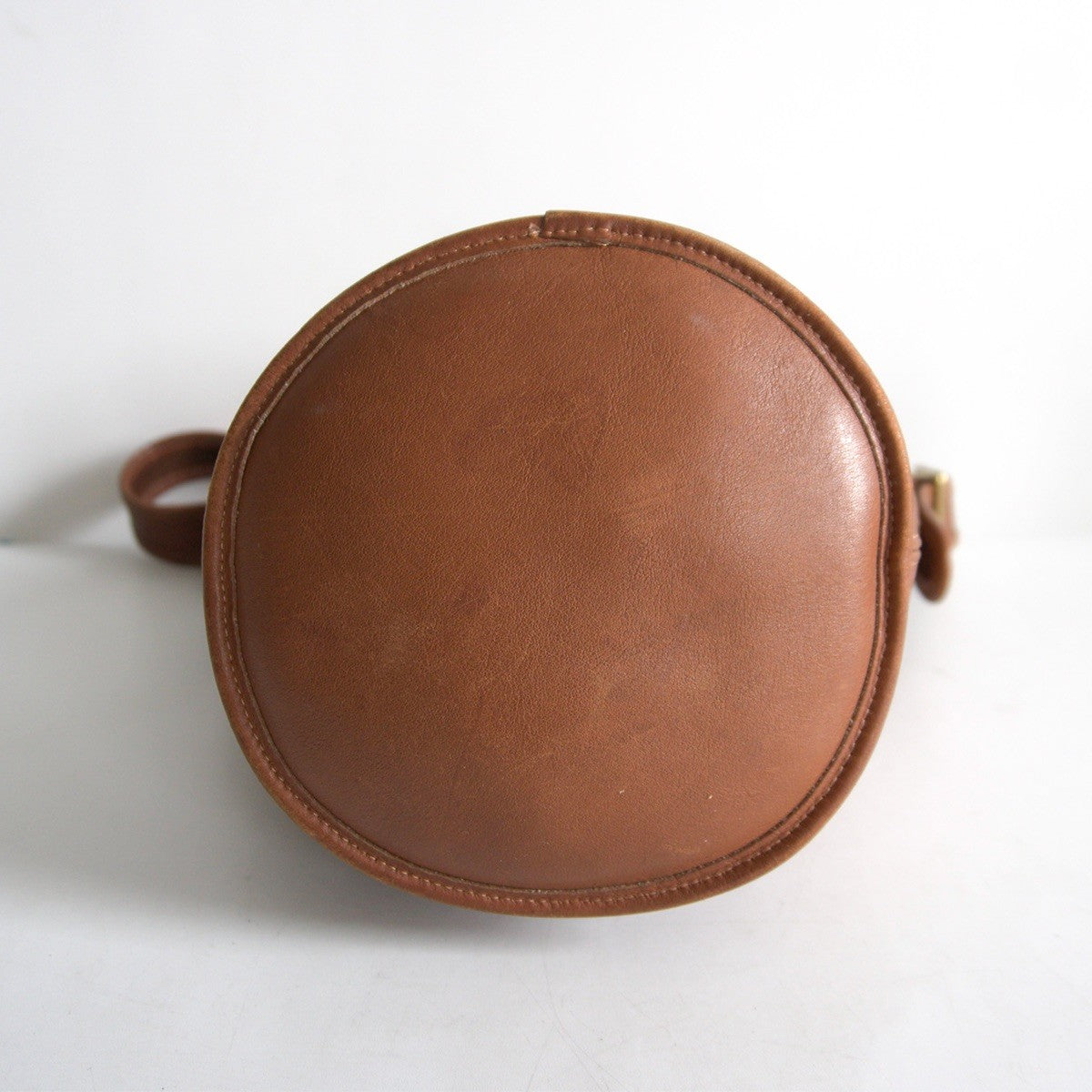 OLD COACH Brown Bucket Leather Shoulder Bag Size ONE SIZE