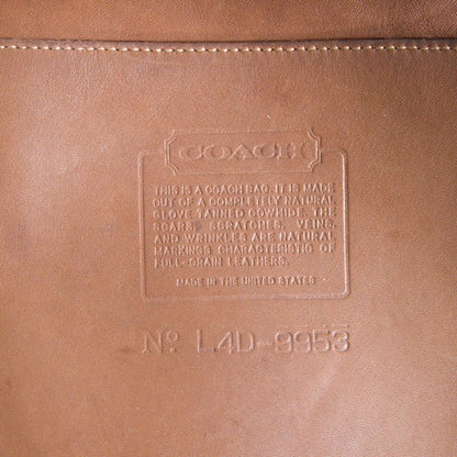 OLD COACH Brown Bucket Leather Shoulder Bag Size ONE SIZE