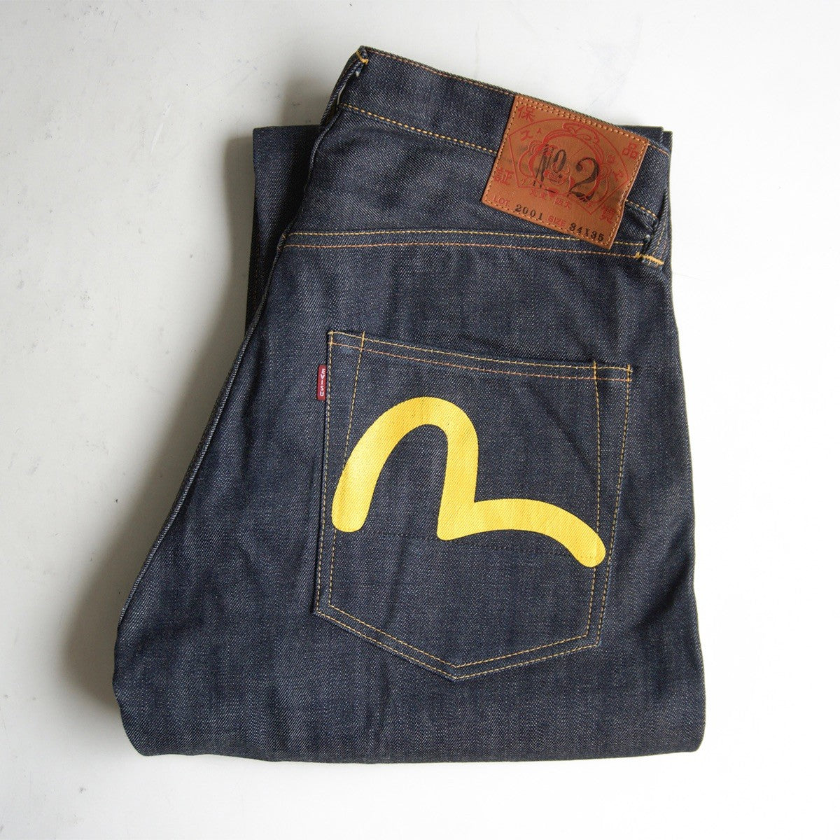 EVISU Lot.2001 Seagull Denim Jeans Size 34×35