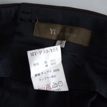 Y's for men Wide Tapered Slacks Brown Size 2