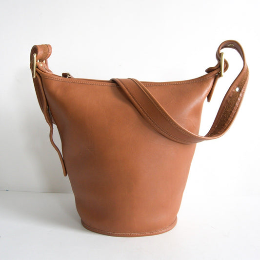 OLD COACH Brown Bucket Leather Shoulder Bag Size ONE SIZE