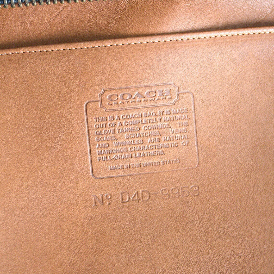 OLD COACH Brown Bucket Leather Shoulder Bag Size ONE SIZE