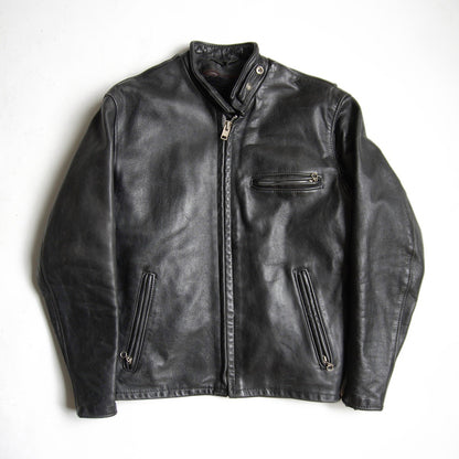 SCHOTT 641 Single Rider Leather Jacket Boa Liner Size M