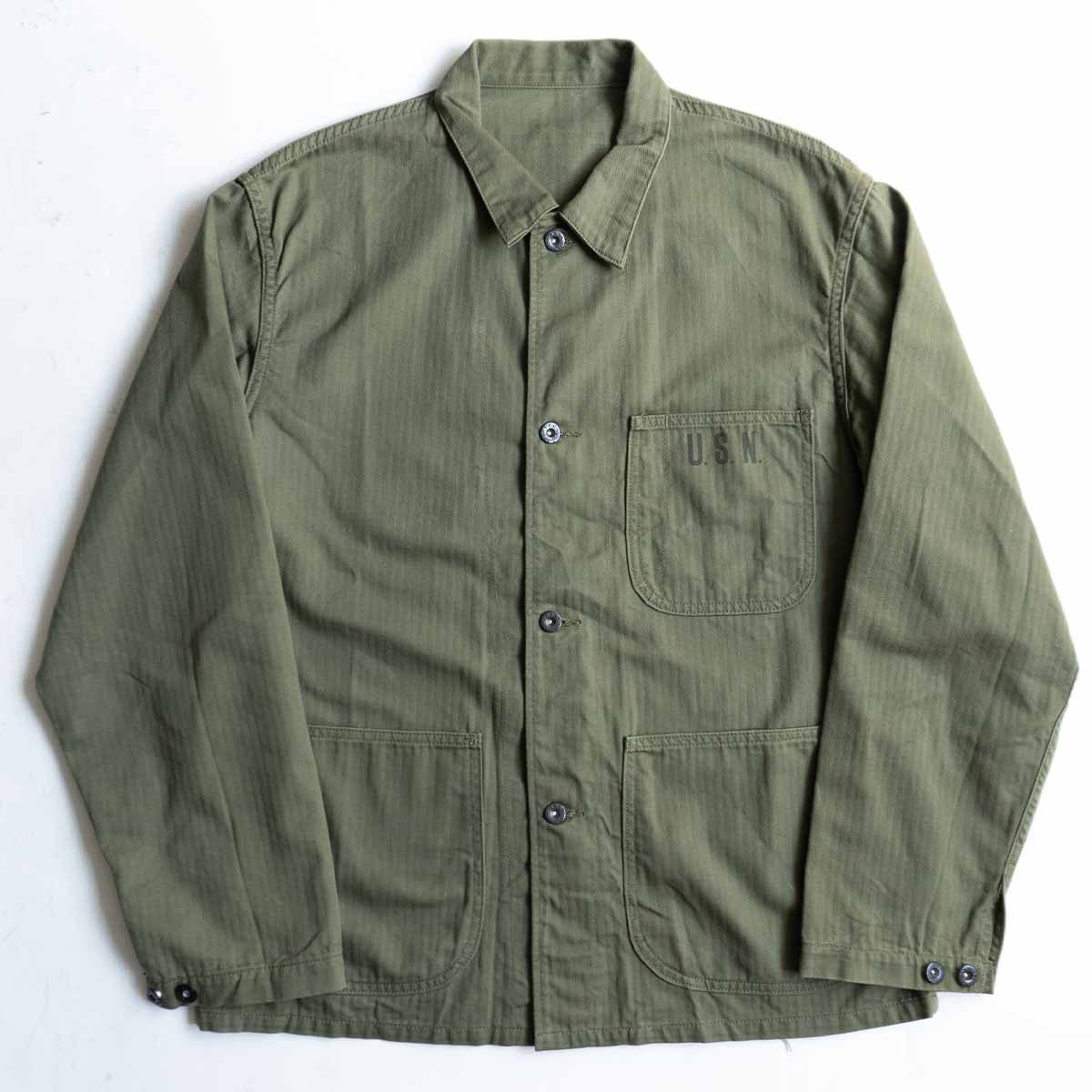 THE REAL MCCOY'S 1940s USN N-3 Herringbone Jacket Size 44