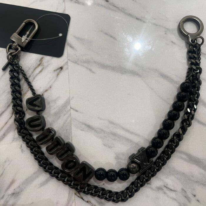 LouisVuitton Chain Belt Ruthenium Black Size M02