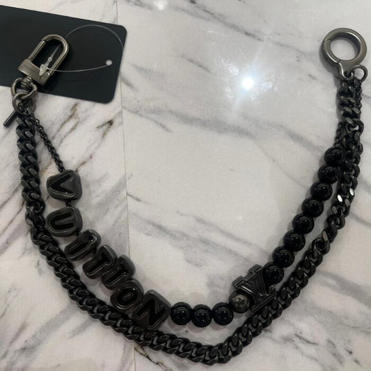 LouisVuitton Chain Belt Ruthenium Black Size M02
