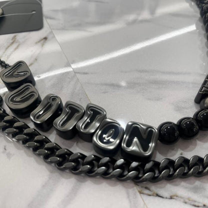 LouisVuitton Chain Belt Ruthenium Black Size M02