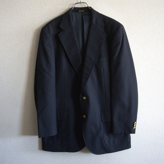 BROOKS BROTHERS Navy Gold Button Ivy Look Blazer Size A7