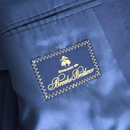 BROOKS BROTHERS Navy Gold Button Ivy Look Blazer Size A7