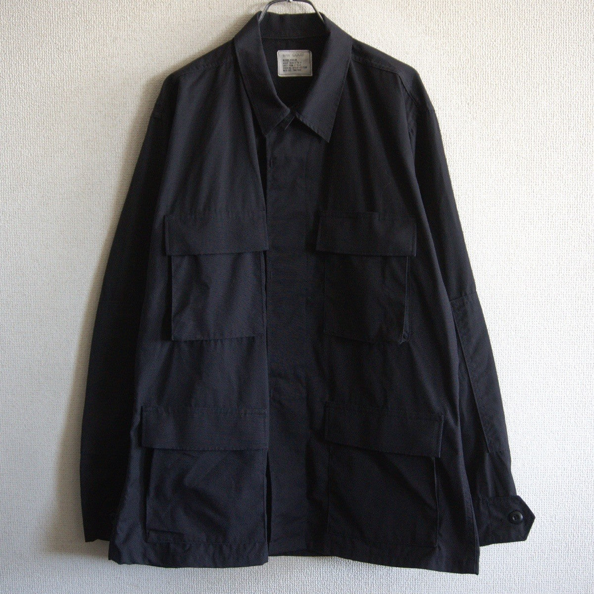 US ARMY 90s BLACK357 Ripstop BDU Jacket Size MEDIUM-REGULAR