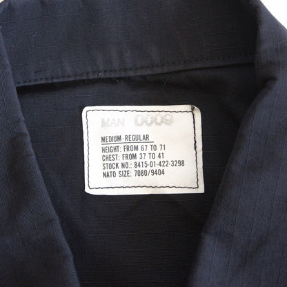US ARMY 90s BLACK357 Ripstop BDU Jacket Size MEDIUM-REGULAR