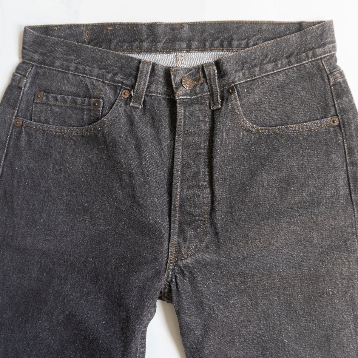 LEVI'S 90s USA 501 Black Pre-Dyed Jeans Size 32×34