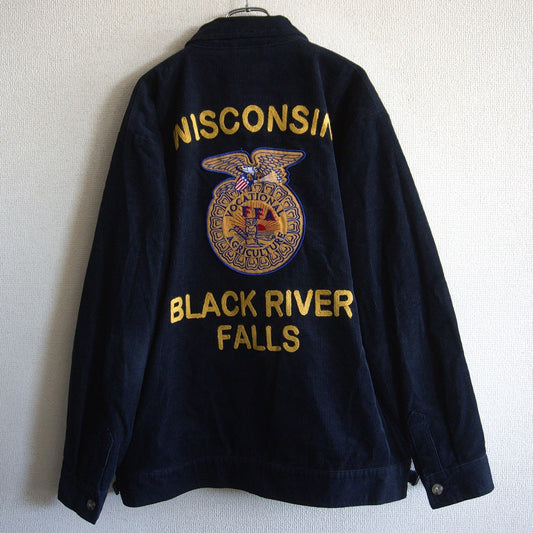 HOUSTON FFA Farmers Work Jacket Navy Size XXL