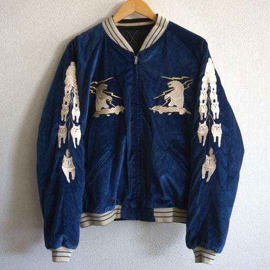 TAILOR TOYO Velveteen Reversible Souvenir Jacket Size XXL