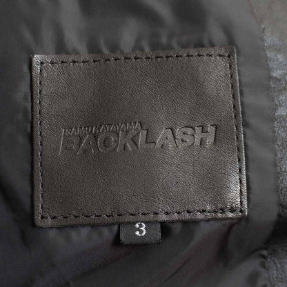 ISAMU KATAYAMA BACKLASH Kangaroo Leather Jacket Black Size 3