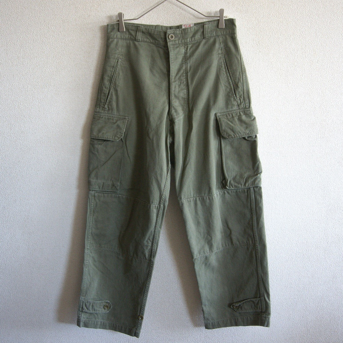 French Military 60s M47 Herringbone Cargo Pants Size 21