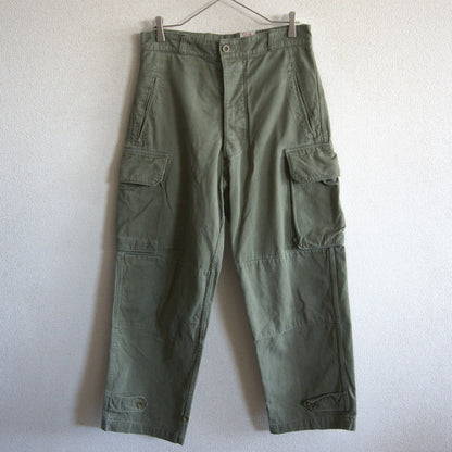 French Military 60s M47 Herringbone Cargo Pants Size 21
