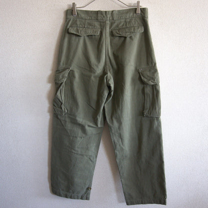 French Military 60s M47 Herringbone Cargo Pants Size 21