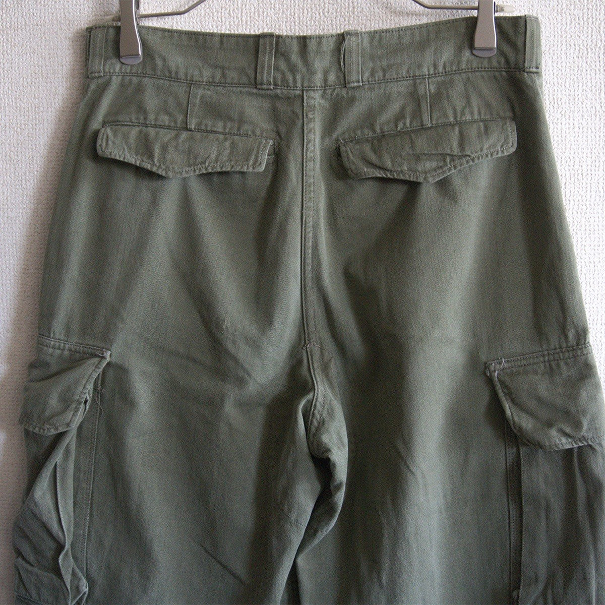 French Military 60s M47 Herringbone Cargo Pants Size 21