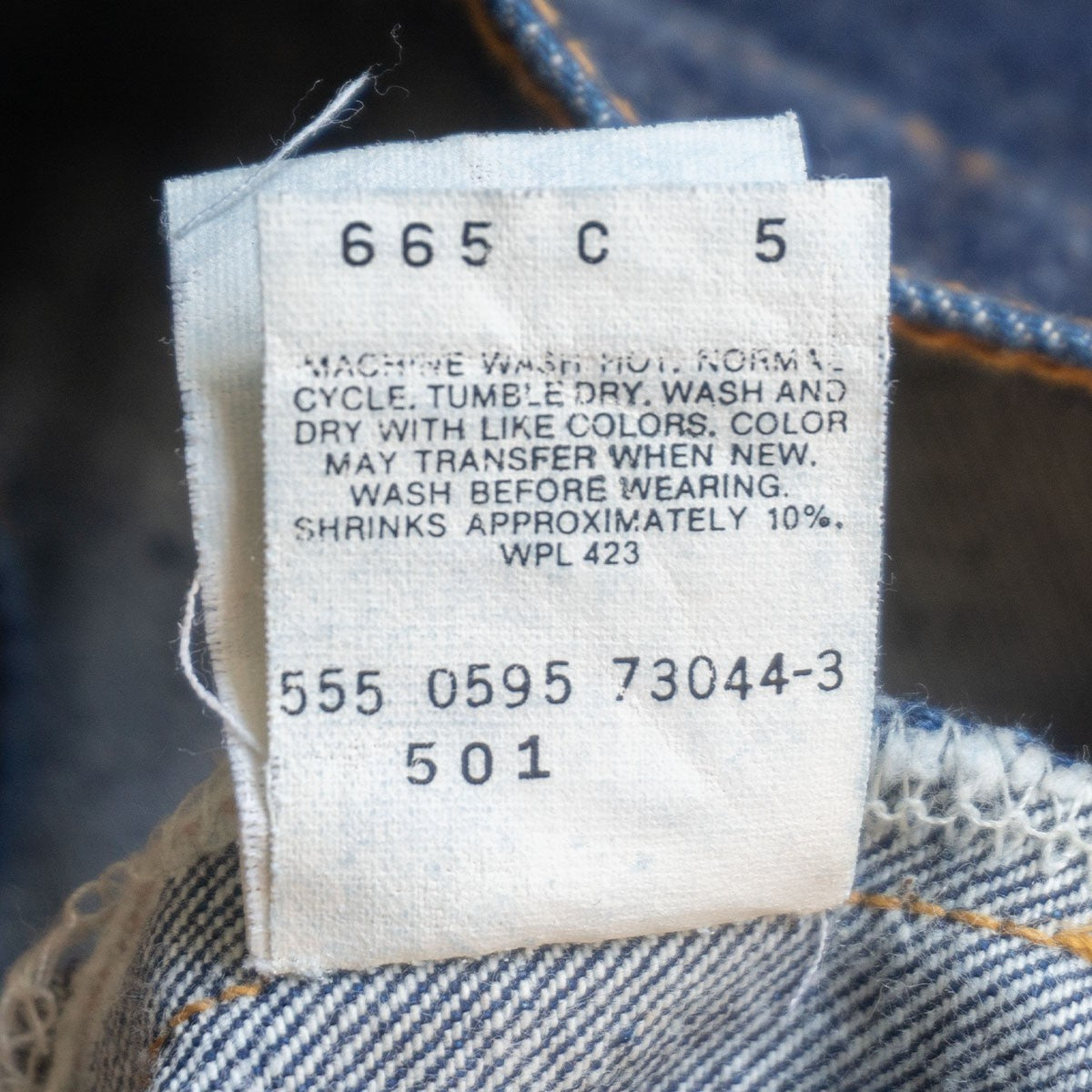 LEVI'S Valencia USA 501XX Big E Jeans Size 32×36