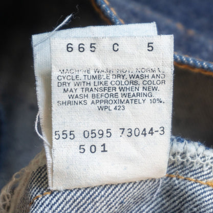 LEVI'S Valencia USA 501XX Big E Jeans Size 32×36