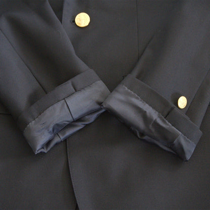BROOKS BROTHERS Navy Gold Button Ivy Look Blazer Size 36SHT